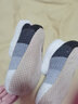 北虞可愛(ài)加絨加厚地板襪家居地毯襪女短襪秋冬季保暖睡眠襪防滑圣誕襪 2雙（藍青+灰白） 均碼(適合35-39碼) 曬單實(shí)拍圖