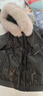 哲詩(shī)凡綿羊皮真皮羽絨服女短款2025冬季新款狐貍毛皮草壓花海寧皮衣外套 黑色 M 95斤--105斤 曬單實(shí)拍圖