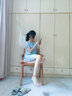 COISE 黃金腳鏈女平安扣足金轉(zhuǎn)運珠紅繩腳鏈珠寶首飾足飾品七夕禮物 平安扣紅繩黃金腳鏈 曬單實拍圖