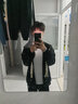 嶸虎 開衫衛(wèi)衣男春秋季寬松百搭衣服青少年休閑港風(fēng)學(xué)生外套男裝 黑色衛(wèi)衣+WK3黑褲+白長T【常規(guī)款三件套】 XL【建議110-125斤】 曬單實(shí)拍圖
