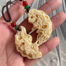 蔓笙情侶項(xiàng)鏈一對(duì)情侶款拼接龍鳳項(xiàng)鏈吉祥吊墜黑繩項(xiàng)鏈男情侶款異地戀 曬單實(shí)拍圖