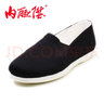 內(nèi)聯(lián)升男機(jī)納底貼膠片禮巾舌布鞋春秋時(shí)尚休閑夏季布鞋老北京布鞋 3157C 黑色 44 曬單實(shí)拍圖