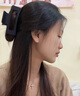 YIZUN. CHOMEL美拉德抓夾女秋冬大號高級感發(fā)夾后腦勺鯊魚夾2024新款禮物送老婆 磨砂黑色 曬單實拍圖