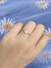 我愛鉆石網(wǎng) 白18K金鉆戒女六爪結(jié)婚求婚鉆石戒指裸鉆定制群鑲送女友禮物星辰 1克拉效果共16分H色VS 曬單實拍圖