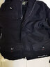 JEEP SPIRIT男士外套純棉連帽夾克男冬季加絨加厚青年大碼保暖冬裝中長(cháng)款外衣 黑色 XL 125-140斤 曬單實(shí)拍圖