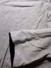南极人长袖T恤男春秋款翻领纯色男士衣服男装春装体恤打底衫 T102灰色常规 190/4XL 实拍图