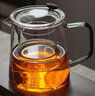 禾陽玻璃茶壺耐熱泡茶壺過濾耐高溫煮茶壺水壺套裝泡茶器煮花茶養(yǎng)生壺 玻璃語山壺--墨綠 曬單實拍圖