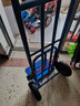 晶花（JEAHOO） 老虎車(chē)行李車(chē)手推車(chē)貨車(chē)兩輪拉貨車(chē)搬運車(chē)拖車(chē)載重王手拉車(chē)小推車(chē)拉貨大承載量充氣輪 老虎車(chē)配10寸圓弧實(shí)心橡膠輪 曬單實(shí)拍圖