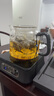 borun HOME新款加厚防爆蒸煮一體玻璃茶壺智能電陶爐燒水泡煮茶器大容量茶具 B款編繩蒸煮一體壺+四方黑爐 1.3L 曬單實拍圖