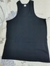 浪莎背心男單件男士背心純棉百搭跨欄打底汗衫修身彈力背心 黑色 XXL(180)碼 曬單實(shí)拍圖