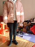 妃莉杋羽絨棉服外套女2024冬季新款韓版寬松百搭加厚連帽假兩件面包服女 粉色(加厚) M 曬單實(shí)拍圖