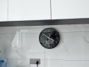Timess 挂钟电波钟客厅万年历钟表简约日历温度时钟2024自动对时挂墙表 经典黑30CM电波款 实拍图