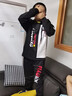 奧米鼠男童運(yùn)動(dòng)套裝秋季中大兒童洋氣衣服秋裝衣服學(xué)生男孩休閑兩件套潮 黑色 150 (建議身高135-145CM左右) 曬單實(shí)拍圖