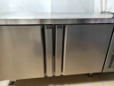 志高（CHIGO）冷藏工作台商用操作台冰柜保鲜工作台厨房操作台奶茶设备平冷水吧台卧式冰箱冰柜冷柜冷藏柜 隐藏黑把手款-1.2*0.6（双温） 实拍图