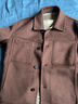 威可多（VICUTU）男士夾克 重磅羊毛雙面呢上衣時(shí)尚翻領(lǐng)休閑百搭短款呢子外套 巧克力 2XL 曬單實(shí)拍圖