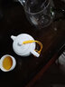 恒古（Heregur） 青花陶瓷茶杯品茗杯小號茶鐘袖珍型6只裝主人杯茶盞茶碗潮汕功夫茶家用中式復(fù)古風(fēng) 純白（28ml）6個裝 曬單實拍圖