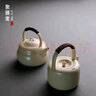 聚器堂 陶壺陶瓷 手工燒水壺 大號提梁壺泡茶壺 電加熱煮茶器煮茶壺 滑石釉乾涌燒水壺 曬單實(shí)拍圖