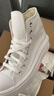 匡威（Converse）女鞋新款Move超輕云朵增高休閑高幫帆布松糕厚底鞋568497C 白色 568498C 35 曬單實(shí)拍圖