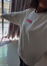李寧（LI-NING） 衛(wèi)衣女秋冬季加絨運(yùn)動(dòng)衣服飾logo寬松圓領(lǐng)休閑女裝國潮港風(fēng)上衣 LiNing白-店長(zhǎng)推薦 S(平常M建議拍) 曬單實(shí)拍圖