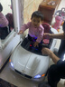 貝瑞佳（BeRica）賓利兒童電動(dòng)車(chē)四輪四驅玩具汽車(chē)可坐人遙控搖擺小孩寶寶充電童車(chē) 【頂配白】四驅皮座+搖擺+雙電瓶+遙控+音樂(lè )燈光 曬單實(shí)拍圖