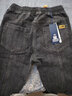 棉致牛仔短褲男潮牌寬松夏季薄款6分直筒六分褲子夏天7分褲 1817黑灰色 31 腰圍2尺4 曬單實(shí)拍圖
