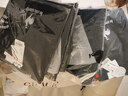 樂(lè )卡克（Le coq sportif）法國公雞男款三色系列經(jīng)典針織運動(dòng)長(cháng)褲 黑色/B01 2XL 曬單實(shí)拍圖