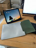 GYSFONE蘋(píng)果iPad mini7代 2024新款8.3英寸平板電腦內膽包mini6保護套皮套筆記本電腦包收納袋 淺灰+軍綠色 曬單實(shí)拍圖
