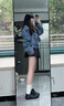 愛(ài)步（ECCO）板鞋女 時(shí)尚潮流百搭簡(jiǎn)約輕盈系帶牛皮休閑鞋 柔酷220263 HL 黑色22026301001 35 曬單實(shí)拍圖