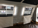 北極狼（BeiJiLang）帳篷戶外露營自動速開黑膠屋脊防曬防雨兩室一廳雙層帳篷野營裝備 黑膠屋脊自動帳-季白 大號6-12人【395*275*190cm】 曬單實拍圖