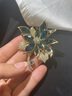紀詩(shī)哲（GIEVSZHE）輕奢陌上花胸針高檔女西裝服飾高檔奢侈飾品送女友送領(lǐng)導長(cháng)輩禮物 高端陌花胸針-藍色【本地倉/次日達】 曬單實(shí)拍圖