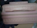 喜朗顿行李箱小型登机箱商务拉杆箱高品质箱包男女旅行箱小号飞机密码箱 挂扣子母拉链嫩粉色 18英寸 实拍图