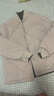 714street兩面穿棉服冬季寬松加厚保暖外套潮牌情侶裝棉衣面包服 軍褐/米色 M 曬單實(shí)拍圖