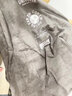 風(fēng)梵名美式復(fù)古重磅麂皮絨短袖t恤男寬松半袖圓領(lǐng)T恤夏季大碼體恤男裝 深煙灰色 3XL （尺碼偏大210-230斤） 曬單實拍圖