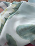 格微詩 絲巾女真絲桑蠶絲杭州絲綢小方巾百搭春秋冬季裝飾薄款紗巾圍巾 荷花-淺綠 曬單實(shí)拍圖