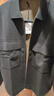 布先生春秋男士夾克加厚羊毛外套針織衫翻領(lǐng)開(kāi)衫男裝中年衣服斷碼清倉 黑色 L (175) 曬單實(shí)拍圖