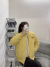 CTOX夾棉棒球服棉服女秋冬季2025新款輕薄棉襖加厚薄棉外套潮流氣質(zhì)感 黃色 M 曬單實(shí)拍圖