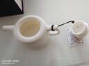 蘇氏陶瓷羊脂玉陶瓷茶壺德化白瓷功夫茶具泡茶壺亮光款 井欄壺200ml 曬單實(shí)拍圖
