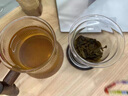 塔馳密司（TOUCH MISS）茶水分離杯木把三件式泡茶杯辦公玻璃杯錘紋加厚綠茶杯家用杯子 木把禪意三件杯 曬單實(shí)拍圖