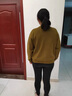 衣典零一（LEDIALYI）2025春秋季女裝新款時(shí)尚韓系休閑寬松中年圓領(lǐng)衛衣女薄款長(cháng)袖上衣 黃褐色 M （推薦90-115斤） 曬單實(shí)拍圖