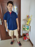 鑫俊達業(yè)企業(yè)員工工衣定制t恤夏polo定做工作服短袖男廠服廣告衫印字LOGO HJ-1878#藏藍色【長絨棉】 2XL 曬單實拍圖