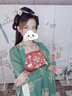 圣洛鋒 漢服女原創(chuàng  )訶子裙漢服刺繡春夏齊胸古裝女襦裙漢元素仙女日常 遠山綠色一套六米擺 S 曬單實(shí)拍圖
