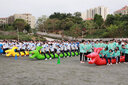 趣味運動(dòng)會(huì )道具充氣旱地龍舟戶(hù)外團建游戲器材毛毛蟲(chóng) 成人版加厚5人 曬單實(shí)拍圖