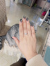 喜鉆鉑金群鑲鉆戒50分1克拉求婚訂婚結婚鉆石戒指送老婆生日禮物 鉑金共75分IJ色 曬單實(shí)拍圖