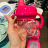 奧秀（OXO）成長型硅膠鴨嘴杯帶手柄寶寶兒童水杯  粉色 150ml 曬單實拍圖