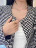 CHOMEL KINSEY韓國戒指女高級(jí)感小眾設(shè)計(jì)輕奢復(fù)古個(gè)性素圈食指戒情人節(jié)520禮物 格子戒指8號(hào) 曬單實(shí)拍圖