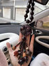 卡麗蒂汽車(chē)掛件車(chē)內吊飾桃木貔貅男高檔后視鏡掛飾女菩提車(chē)載吊墜平安符 出入平安-六寶平安福 曬單實(shí)拍圖