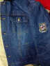 JEEP SPIRIT牛仔夾克男冬季新款男士加絨上衣茄克羊羔絨冬天加厚保暖大碼外套 淺藍色 XL 曬單實(shí)拍圖