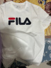 斐乐（FILA）官方情侣短袖T恤男女装夏季经典LOGO圆领运动套头衫纯棉宽松上衣 雪白-WT XS 实拍图