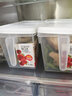 百露冰箱收納盒食品級廚房食物蔬菜保鮮盒冷凍專(zhuān)用餃子水果雞蛋儲物盒 超值3個(gè)裝(白色蓋) 曬單實(shí)拍圖