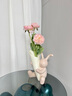 正想 創(chuàng  )意兔子花瓶擺件工藝品客廳玄關(guān)電視酒柜插花擺設辦公室裝飾品 氣球兔花插（綠色） 曬單實(shí)拍圖